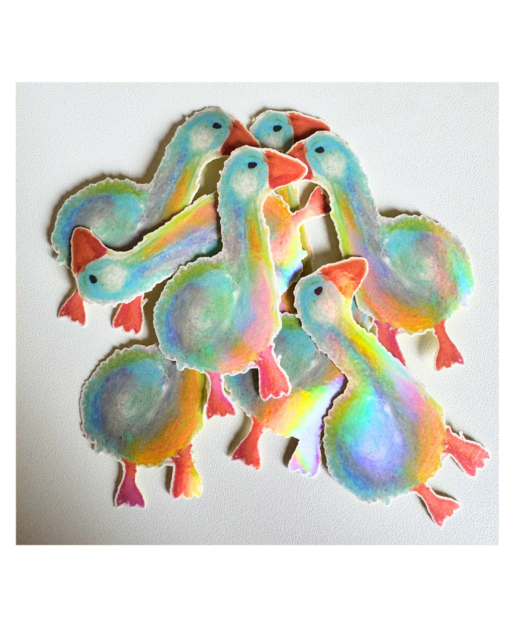Goose holographic vinyl sticker