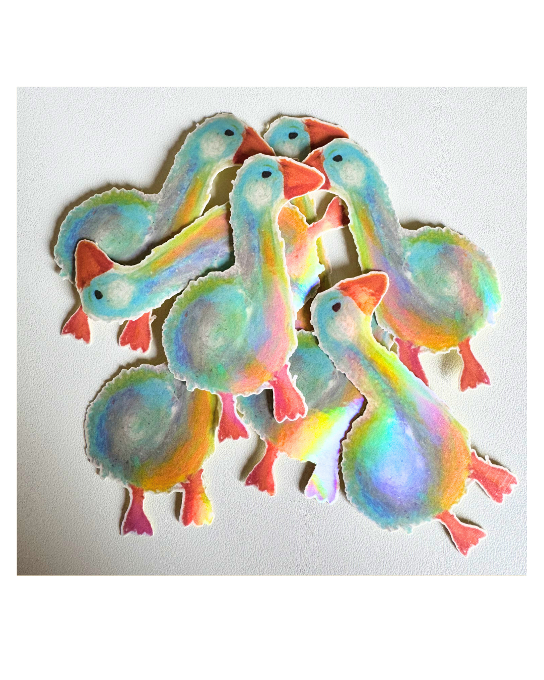 Goose holographic vinyl sticker