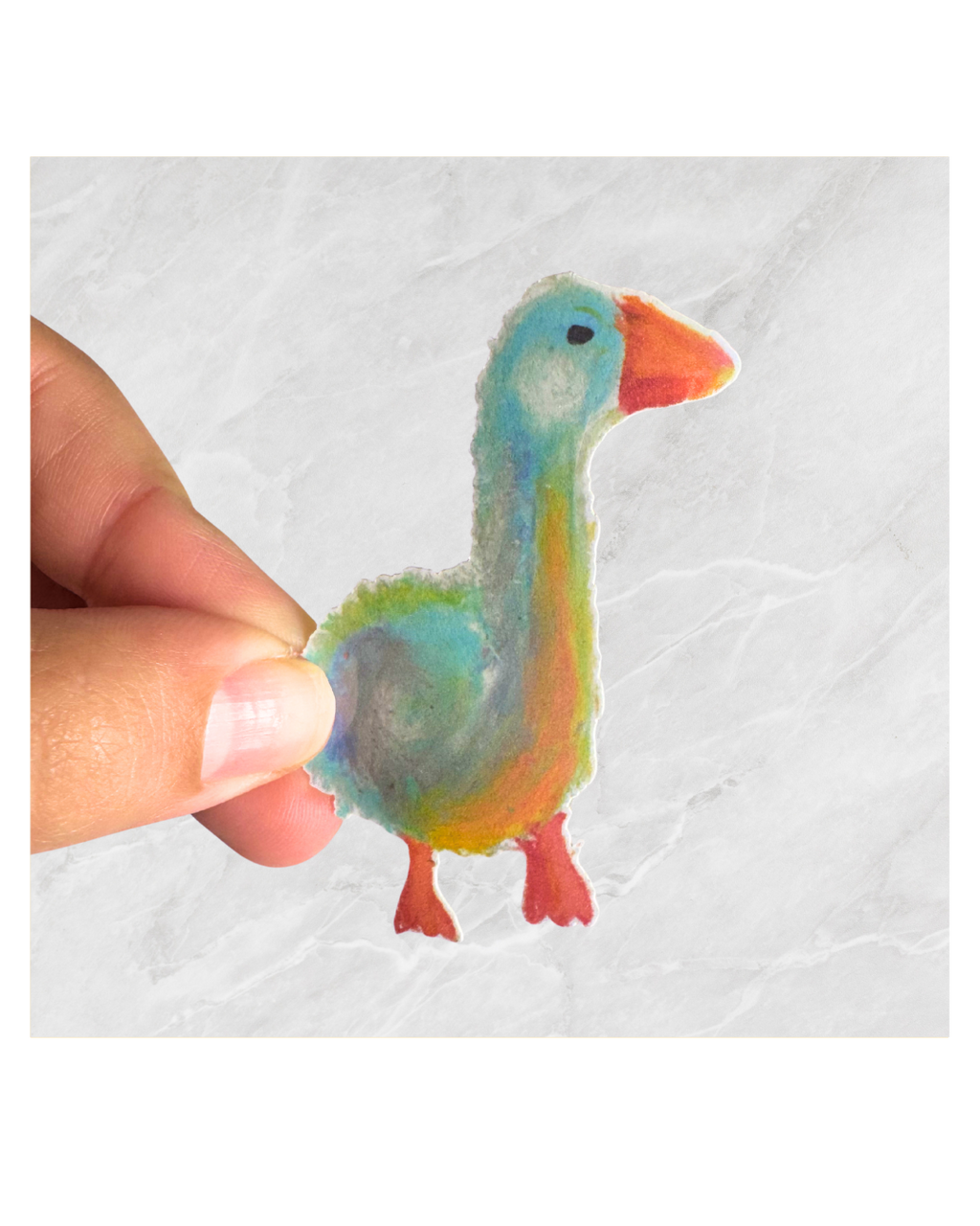 Goose holographic vinyl sticker