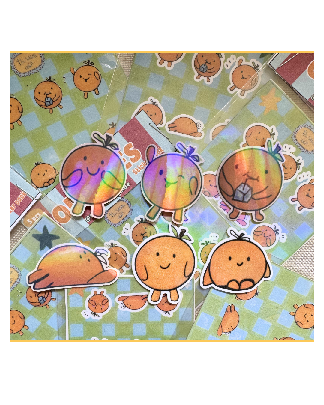Oranges Mini Sticker sheet