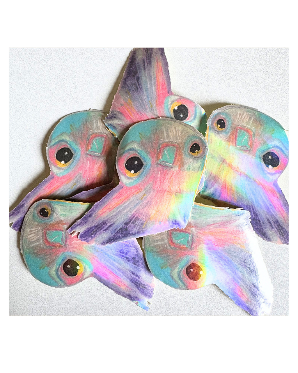 Pigeon Holographic Vinyl Sticker