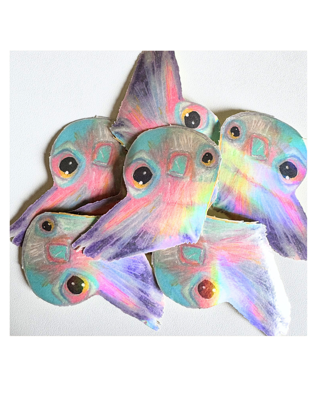 Pigeon Holographic Vinyl Sticker