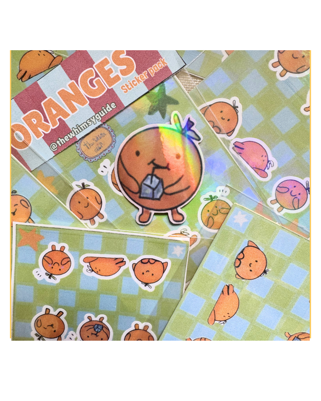 Oranges Mini Sticker sheet