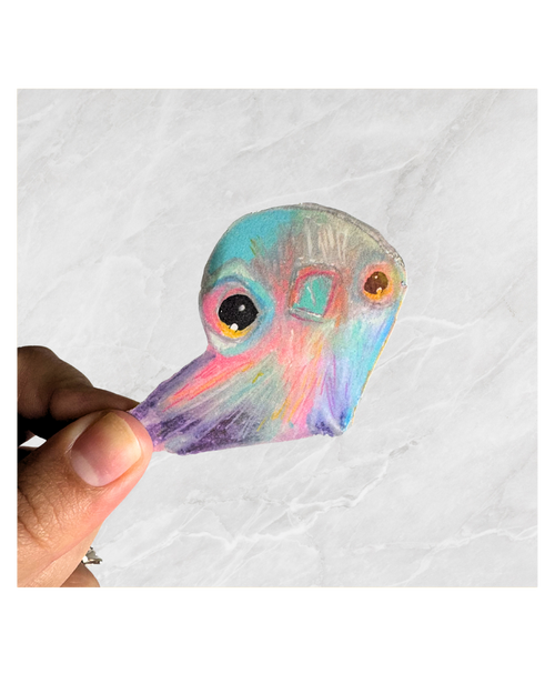 Pigeon Holographic Vinyl Sticker