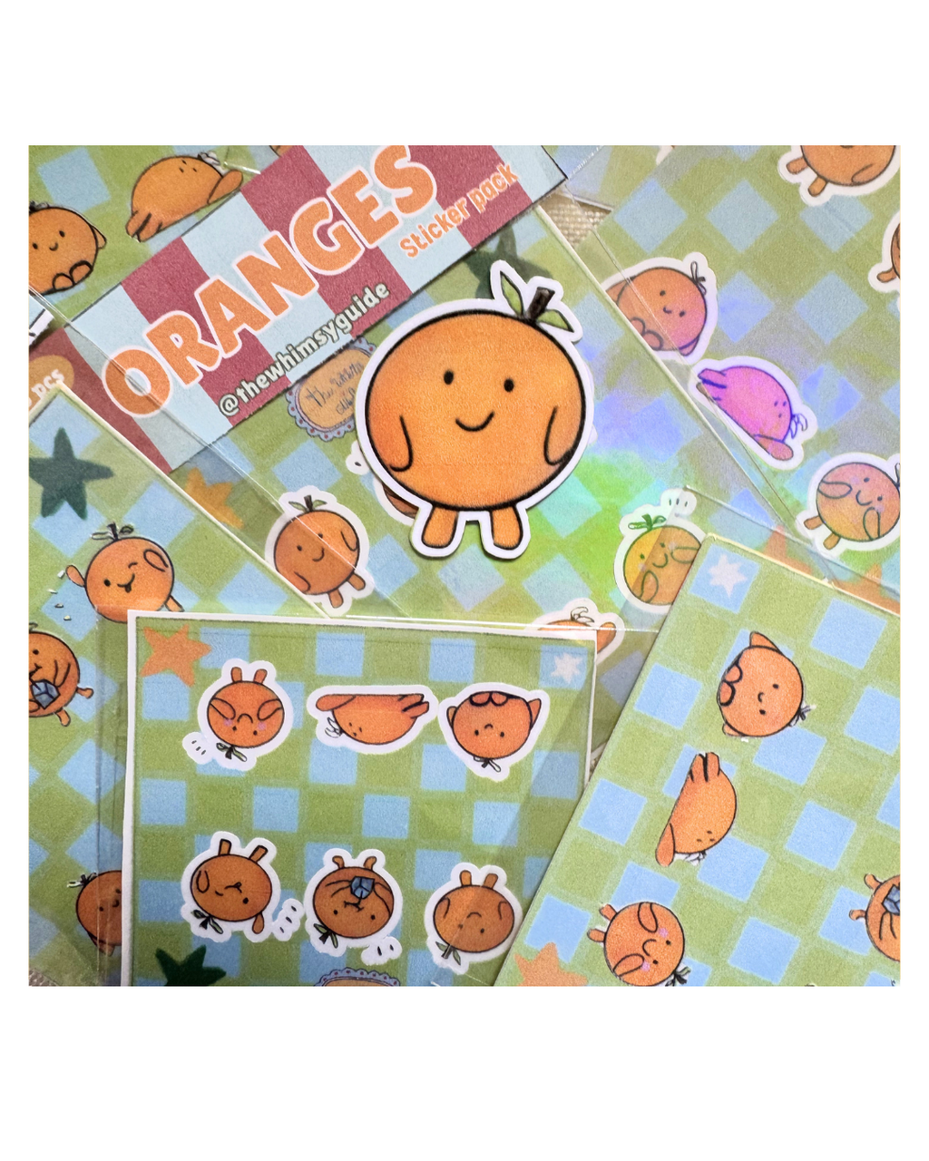 Oranges Mini Sticker sheet